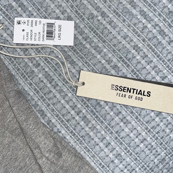 Fear of God Light Gray Essentials Tee - Picture 2 of 4
